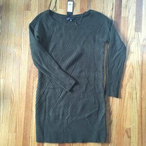 Brand New! Navy Green Wool Dress